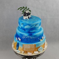 Wedding Cake - Boat Seaside Cake